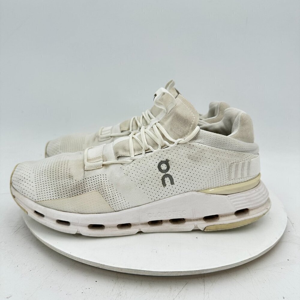 On Cloudnova Women Size 9.5 26-99115 All White Running Shoes